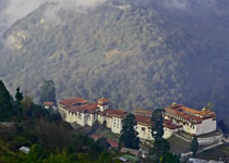 Trongsa Dzong, Bhutan is the seat of the royal family in Bhutan